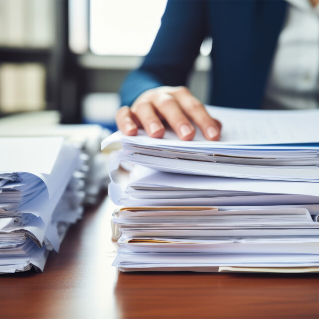 Métier du Zoo : Juriste Droit Social - Emploi - ZooParc de Beauval - Bureau rempli de dossiers papier