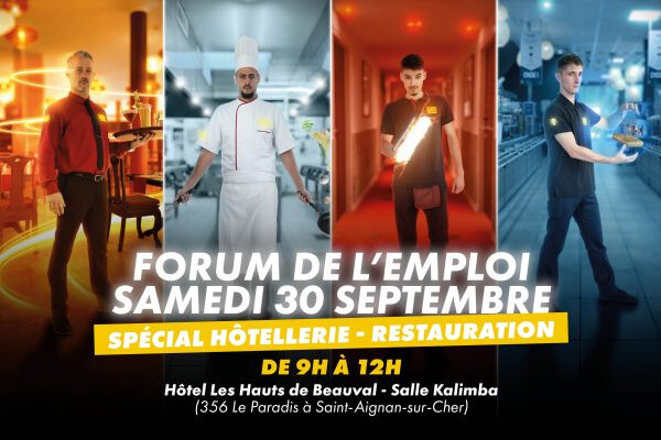 Forum de l’emploi spécial Hôtellerie-Restauration : réservez votre 30 septembre !