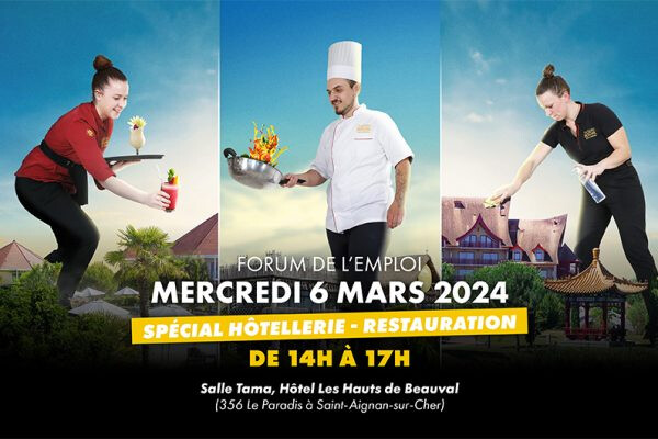 Forum Hôtellerie-Restauration du 6 mars : 80 postes à pourvoir !